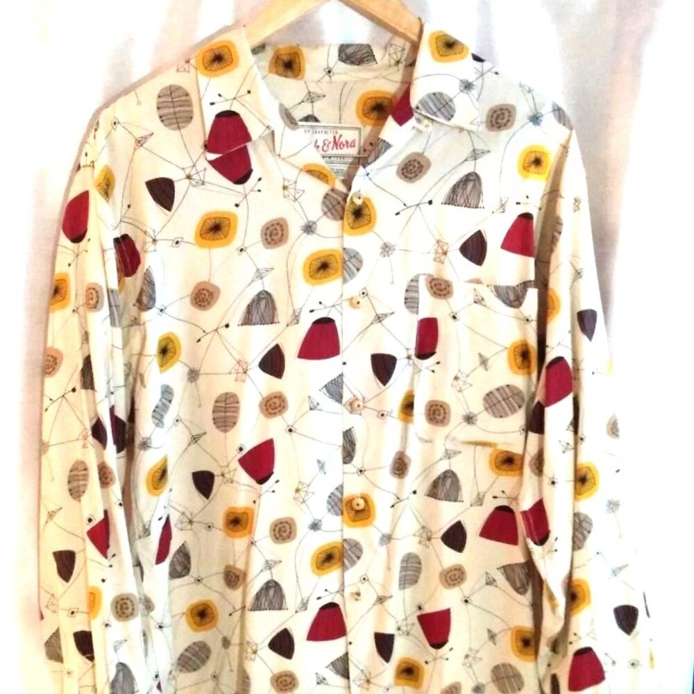 Nick & Nora vintage retro 1950’s design shirt